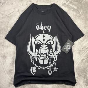 Obey Motorhead Shirt Mens Size Small Black Graphic Rock Band Tee